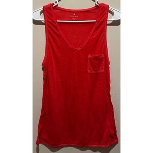 ATHLETA Women's Sugar Wash Tank Top Size Small - Red